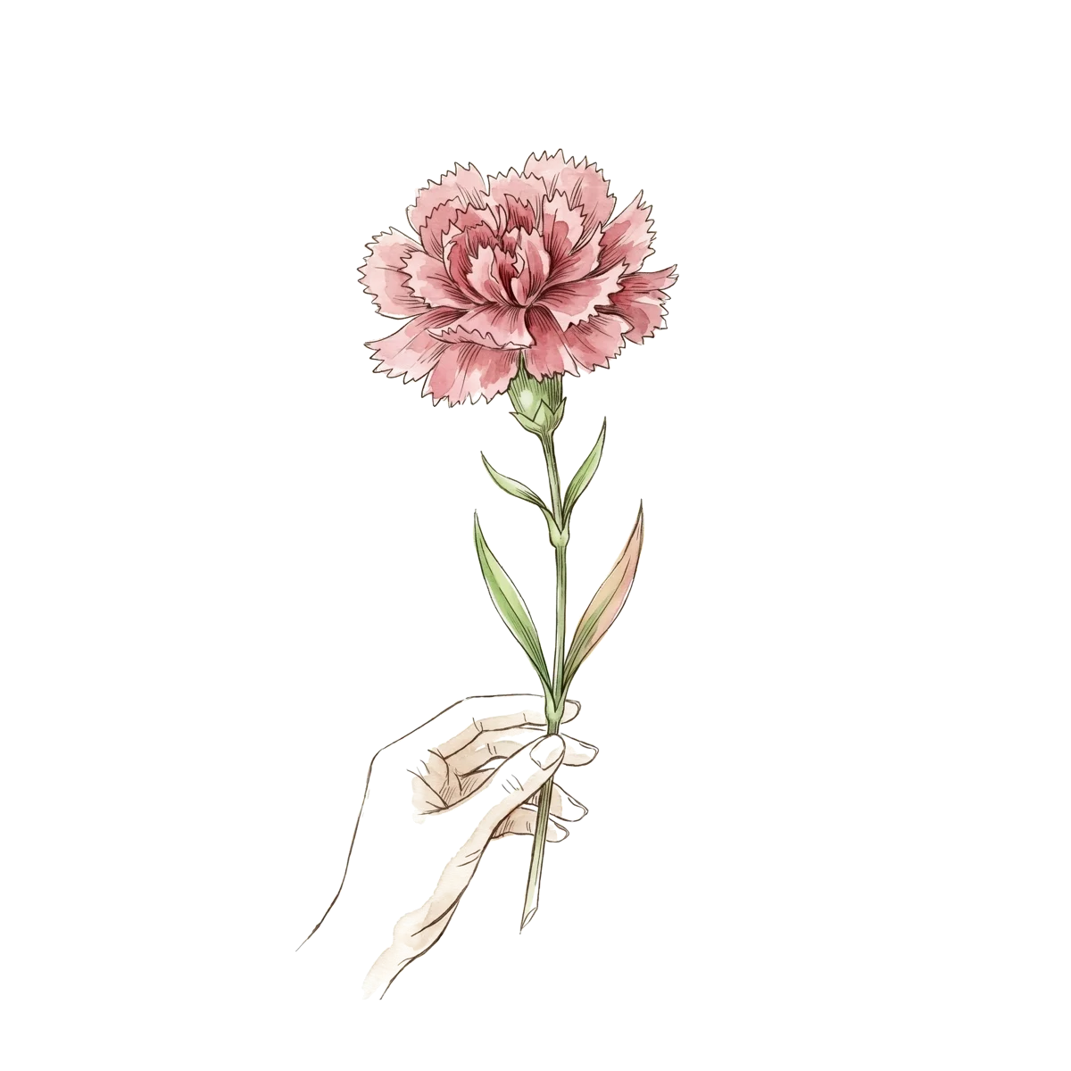 Aquarelle de la carte Le Bouquet