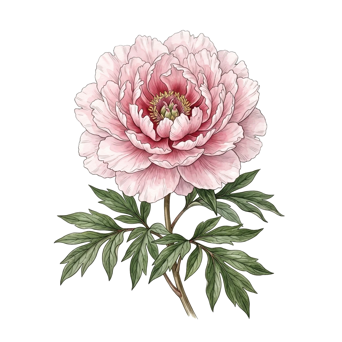 Aquarelle de la carte La Parure